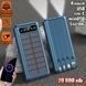 Мобільна зарядка Power Bank на сонячній батареї UKC 10000 mAh Solar sp54 фото 2