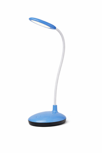 Настільна LED лампа з гнучкою ніжкою (USB/Battery, 3 режими світла) Блакитна S650/1 фото