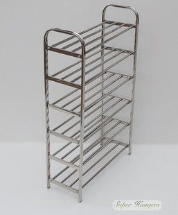 Полиця для взуття Shoe Rack MPR6 металева хромована на 6 ярусів 540BR14 фото