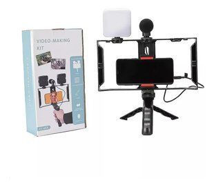 Комплект для блогінгу Video Making Kit AY49X для смартфона з мікрофоном та світлом JamAY49X фото