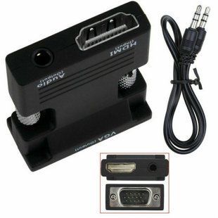 Конвертер з HDMI на VGA OUT Black sp54100 фото