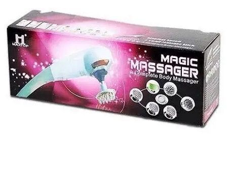 Вібраційний масажер для тіла Magic MassagerMaxtop (8 насадок) 5400081 фото