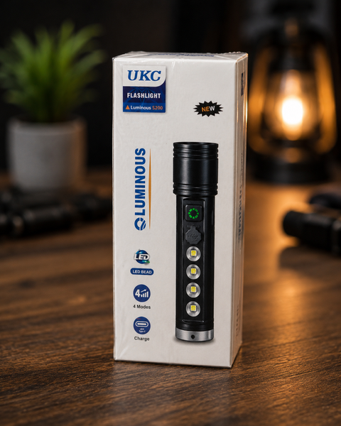 Ручний ліхтарик S 200 / Акумуляторний ліхтарик UKC Luminous S200 / Потужний LED ліхтар sp10487 фото