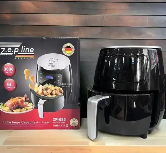 Фритюрниця електрична безмасляна. Аеро-фрітюрниця на 6 л Zepline ZP-085 3000W LED дисплей ZP085 фото