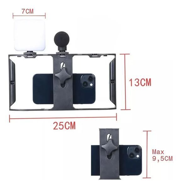 Комплект для блогінгу Video Making Kit AY49X для смартфона з мікрофоном та світлом JamAY49X фото