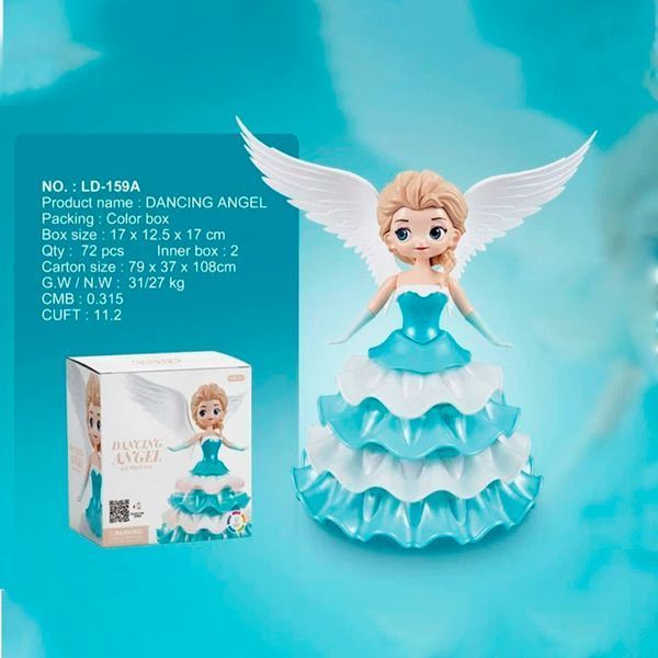 Танцююча лялька-нічник принцеса, що обертається Dancing Angel Ice Princess 5401245893 фото