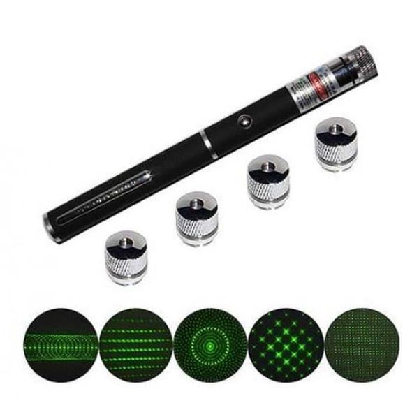 Лазерна указка з LED насадкою LASER GREEN 5IN1 sa90162 фото