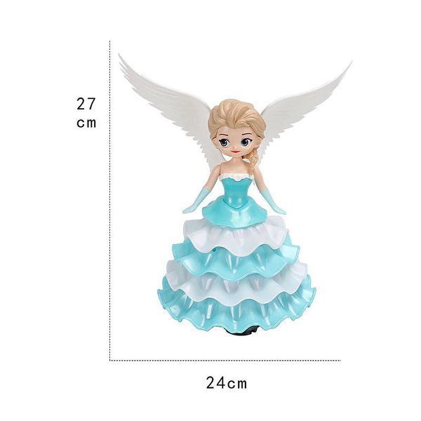 Танцююча лялька-нічник принцеса, що обертається Dancing Angel Ice Princess 5401245893 фото