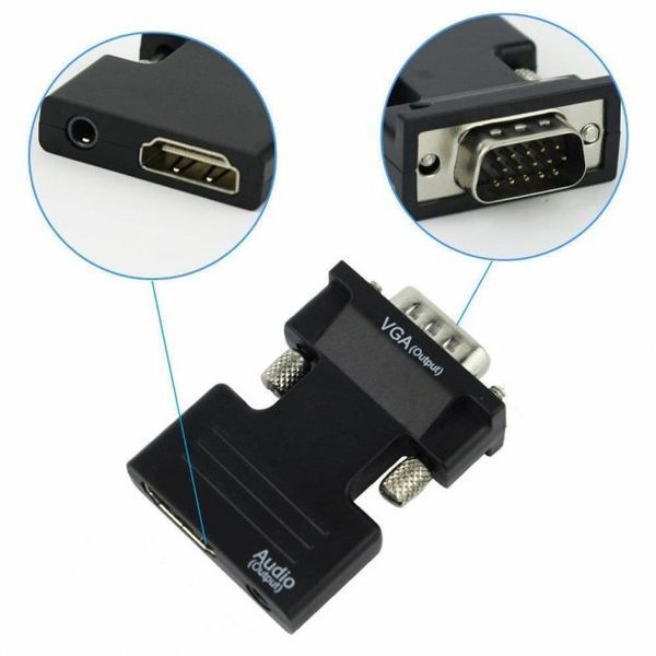 Конвертер з HDMI на VGA OUT Black sp54100 фото