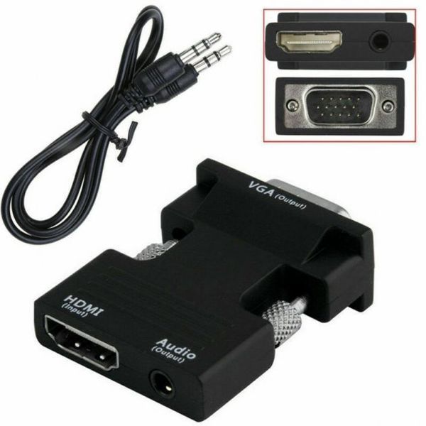 Конвертер з HDMI на VGA OUT Black sp54100 фото