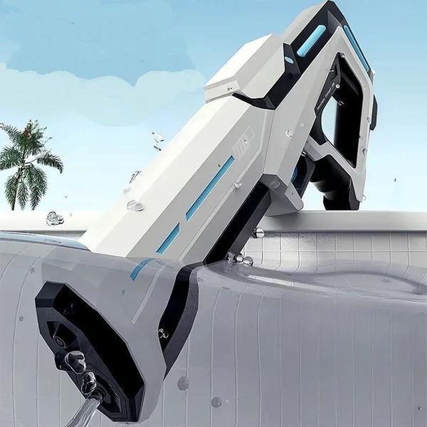 Водный бластер с насосом Zomer детский электрический водяной пистолет на аккумуляторе + USB M17180 фото
