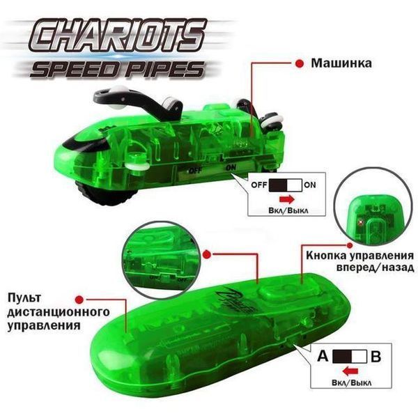 Трубки, що світяться, CHARIOTS SPEED PIPES трубопровідний автотрек гоночний трек (37 деталей) pr3700037 фото
