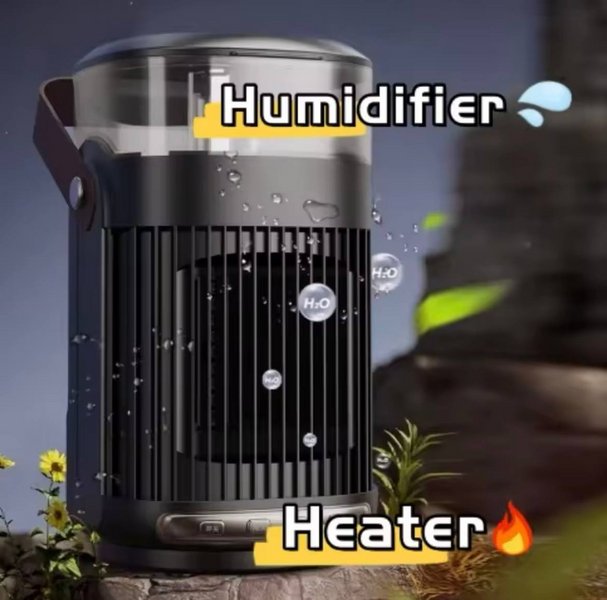 Портативний обігрівач з зволожувачем повітря Healting Humidifier G8986 фото