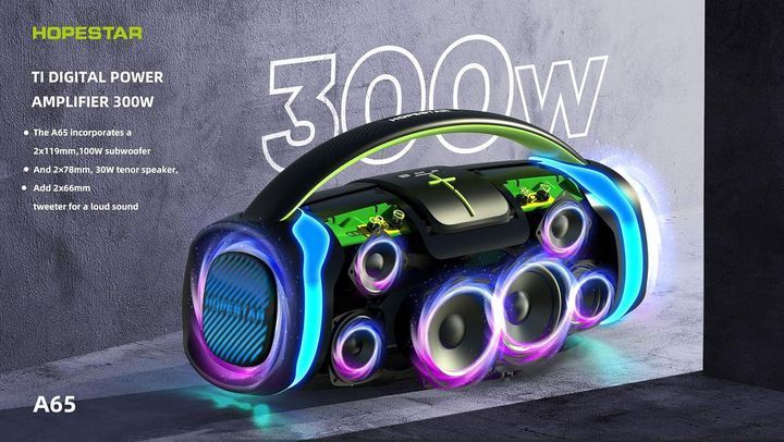 Портативна бездротова колонка Bluetooth Hopestar A65 | з мікрофоном 239A65 фото