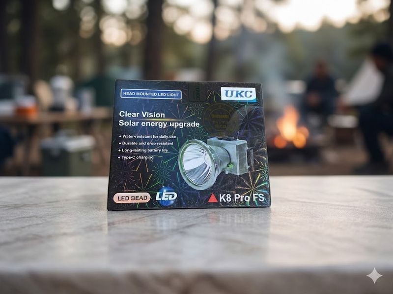 Налобний ліхтарик K 8 pro / Налобний ліхтар UKC K8 Pro FS / LED акумуляторний ліхтар sp10521 фото