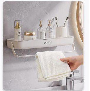 Органайзер у ванну полиця+вішалка TOWEL BAR LY-840 2054050 фото