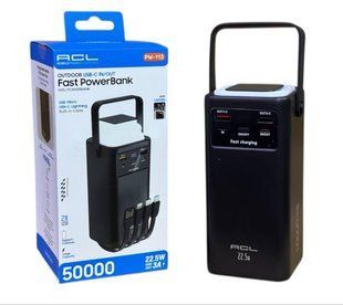 Павер банк ACL PW-113 50 000 mAh / 22,5W Ліхтар + кабелю Power Bank pahPW-113 фото