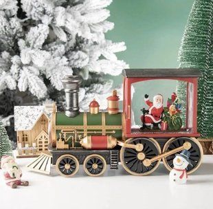 Новорічний нічник з музикою та блискітками XMAS 2110 17 х 32 х 9.5 см USB-кабель або 3 батареї AA sp10085 фото