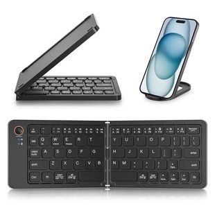 Компактна переносна клавіатура для OS, Android и Windows / Бездротова складана клавіатура BT HB 028 sp10480 фото