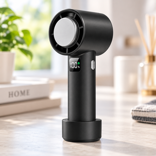 Портативный турбо-вентилятор / Turbo Handheld Fan T60 с USB зарядкой / Вентилятор для охлаждения VEN-1044 фото