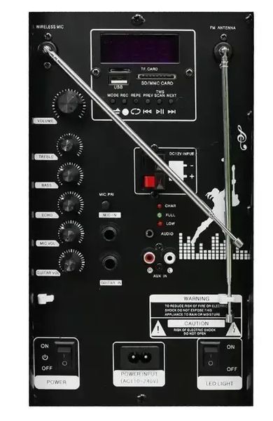 Bluetooth Колонка ZXX-9191, акумуляторна, акустична система 2289191 фото
