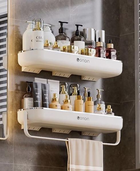 Органайзер у ванну полиця+вішалка TOWEL BAR LY-840 2054050 фото
