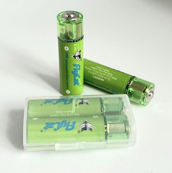 Акумулятори із USB батарейка AA FluCat 1.5V 1500 mAh (2 шт.) VenFluCatUSB фото