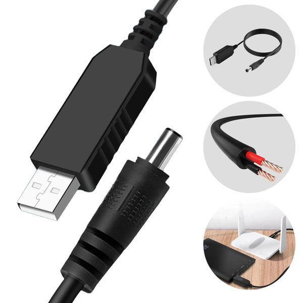 Кабель для роутера USB 12V перетворювач живлення від повербанку 2125256232 фото