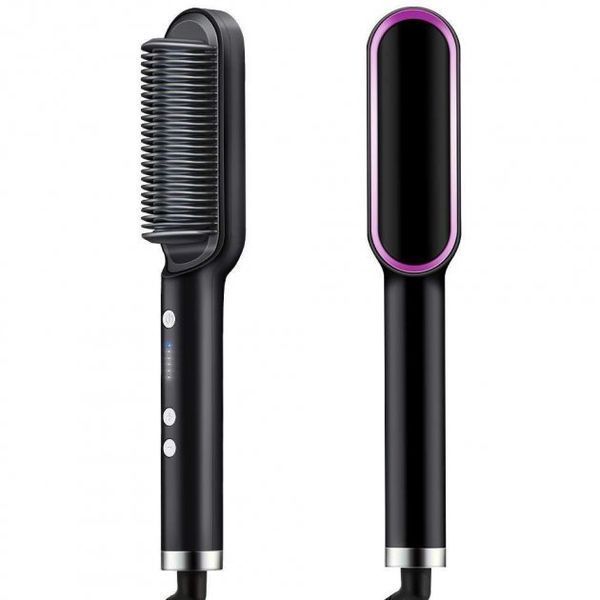 Електрична гребінець-випрямляч Hair Straightener HQT-909 щітка для укладання волосся 20500000018 фото