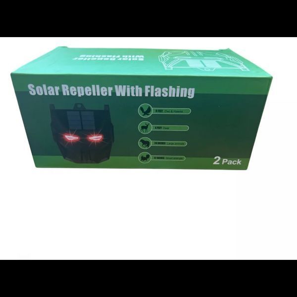 Відлякувачі тварин "Нічний захист" BaseTech 2 штуки Solar Repeller With Flashing VEN-1217 фото