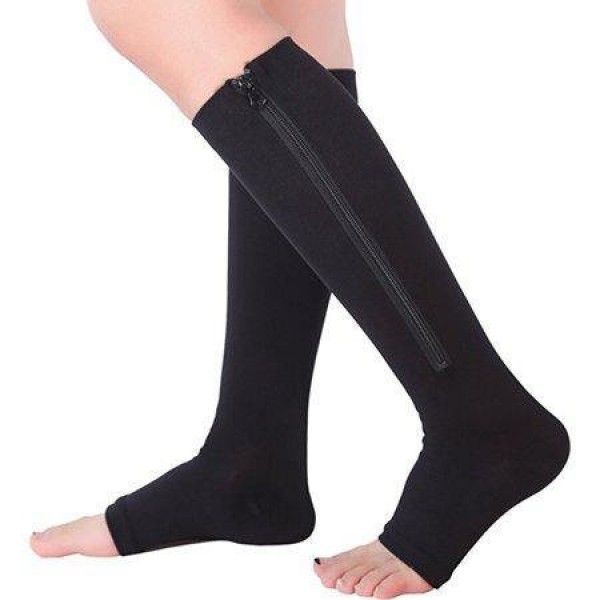 Компресійні гольфи Zip Sox, шкарпетки від варикозу Бежеві 8011319 фото