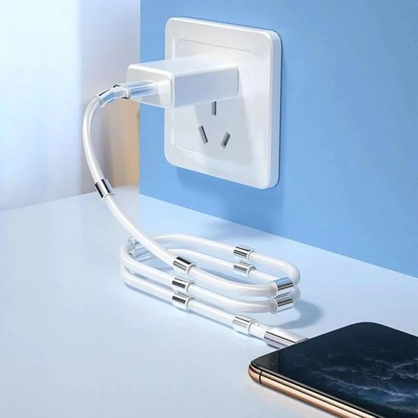 Вічний кабель із магнітними вставками для заряджання micro USB 1 метр Vn12101 фото