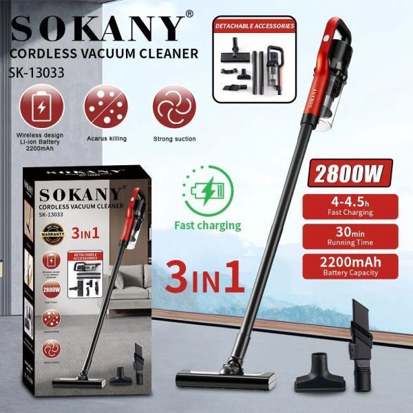 Ручний акумуляторний пилосос SOKANY SK-13033 2800Вт 240SK-13033 фото