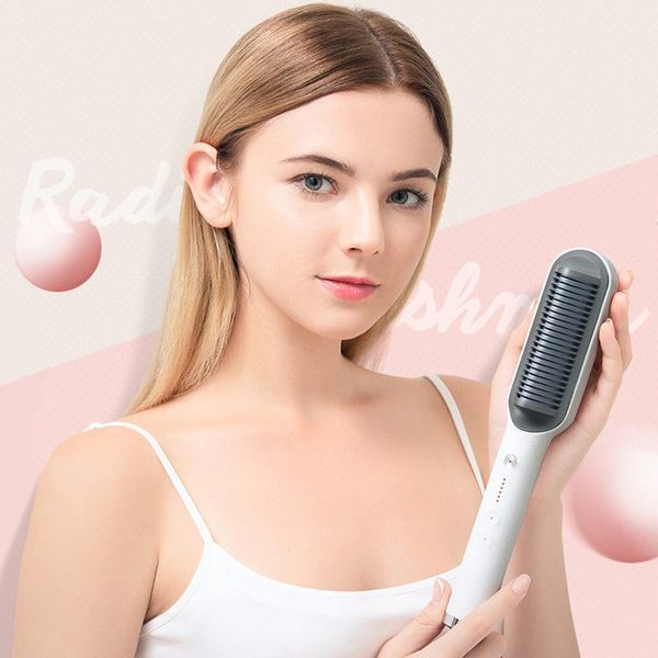 Електрична гребінець-випрямляч Hair Straightener HQT-909 щітка для укладання волосся 20500000018 фото