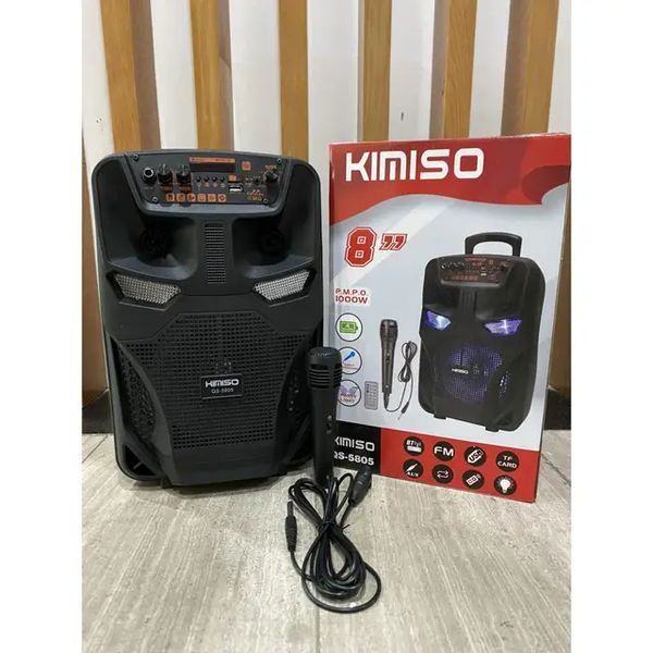 Легка та функціональна колонка-валіза Kimiso QS-5805 з мікрофоном (USB/BT/FM). G5805 фото