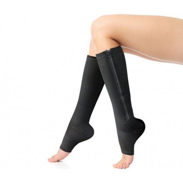 Компресійні гольфи Zip Sox, шкарпетки від варикозу Бежеві 8011319 фото