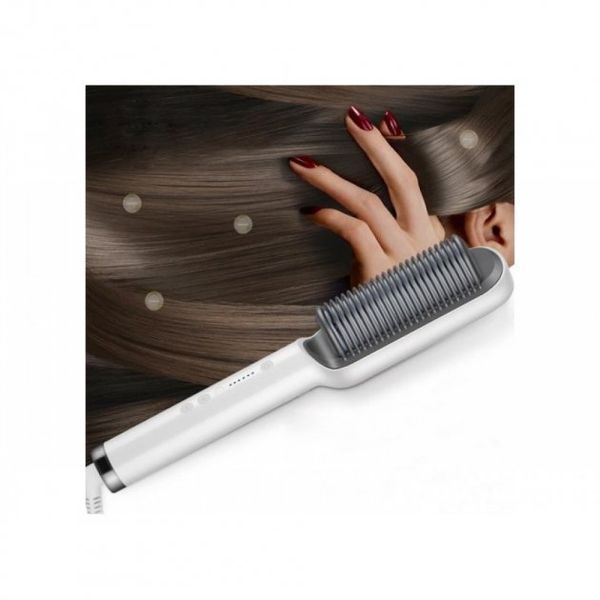 Електрична гребінець-випрямляч Hair Straightener HQT-909 щітка для укладання волосся 20500000018 фото