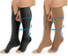 Компресійні гольфи Zip Sox, шкарпетки від варикозу Бежеві 8011319 фото 1
