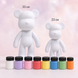 Флюидный мишка DIY Creative Fluid Bear с красками 3 шт / Набор раскраска для творчества медвежонок 2357218r4 фото 2