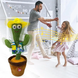 Кактус що танцює, світло-музична іграшка , Dancing Cactus TikTok кактус у вазоні 34 см 2195520158 фото 5
