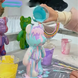 Флюїдний ведмедик DIY Creative Fluid Bear, 23см, з фарбами 3 шт. / Набір розмальовка для творчості ведмежа 2357218r4 фото 3
