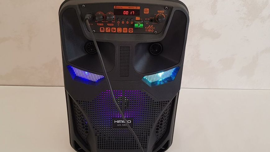 Легка та функціональна колонка-валіза Kimiso QS-5805 з мікрофоном (USB/BT/FM). G5805 фото