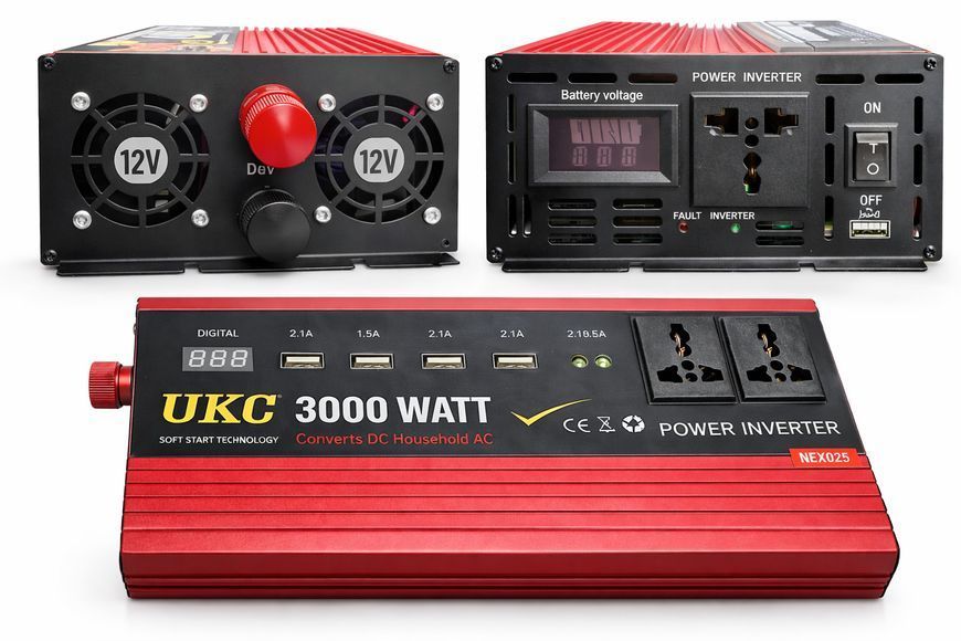 Перетворювач напруги 3000W AR AC/DC 12V AR3000W фото