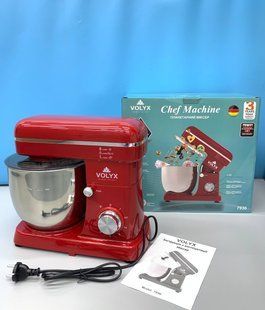Планетарний міксер Сhef Machine 5л, 2200Вт/Тістоміс для дому/Міксер із чашею 7930 фото