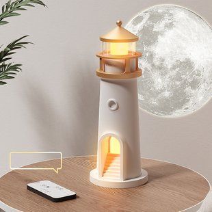 Нічний маяк з проекцією місяця LightHouse проектор місяця з акумулятором M17287 фото