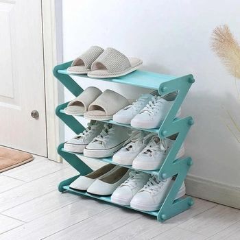 Полиця для взуття органайзер компактний стійка складана Shoe Rack YH 8802-5 зберігання речей та взуття 5 полиць Mu778598 фото