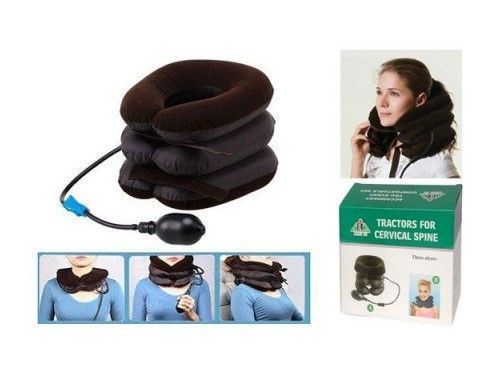 Надувна подушка для шиї, ортопедичний комір Tractors for cervical mu60019 фото