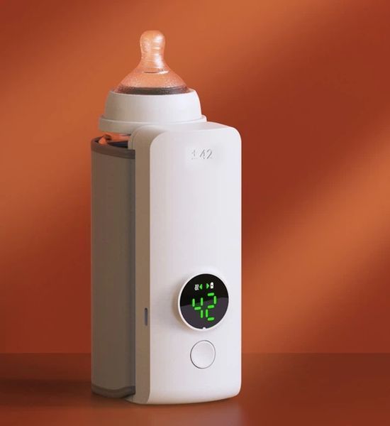 Компактний портативний підігрівач для пляшечок Bottle Warmer 6L з контролем температури від USB KAR17 фото
