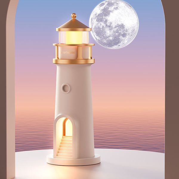 Нічний маяк з проекцією місяця LightHouse проектор місяця з акумулятором M17287 фото