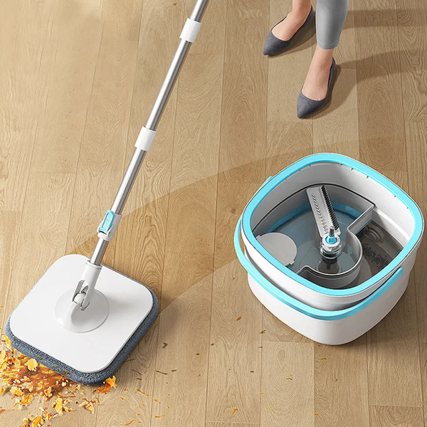 Комплект швабра з відром для миття підлоги Mop with bucket K10, з віджиманням / Складна швабра 212K10 фото